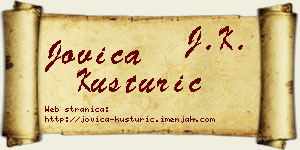 Jovica Kusturić vizit kartica